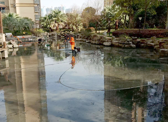 砀山景观池淤泥清理